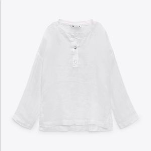 Zara oversized linen shirt - MEDIUM